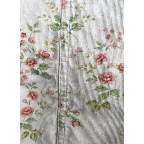 Polo Ralph Lauren Girls 16 Floral Corduroy Overall Dress Jumper Cottagecore - Picture 6 of 8